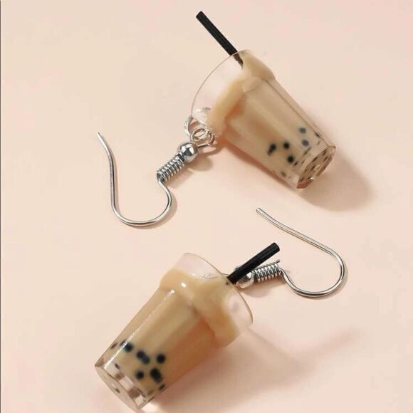 Jewelry - Iced Coffee / Boba Milk Tea Earrings